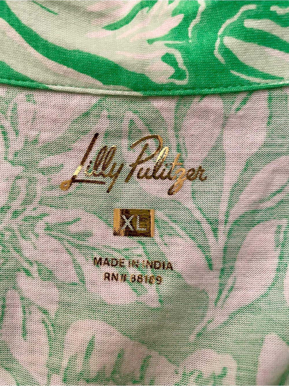 Lilly Pulitzer Riegan Fauna Green Tulip to Tango Cotton Sleeveless Dress Size XL - Picture 6 of 8